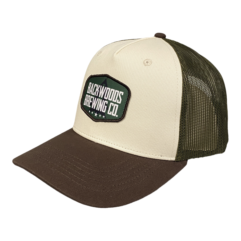 Patch Trucker Cap | Tan/Brown