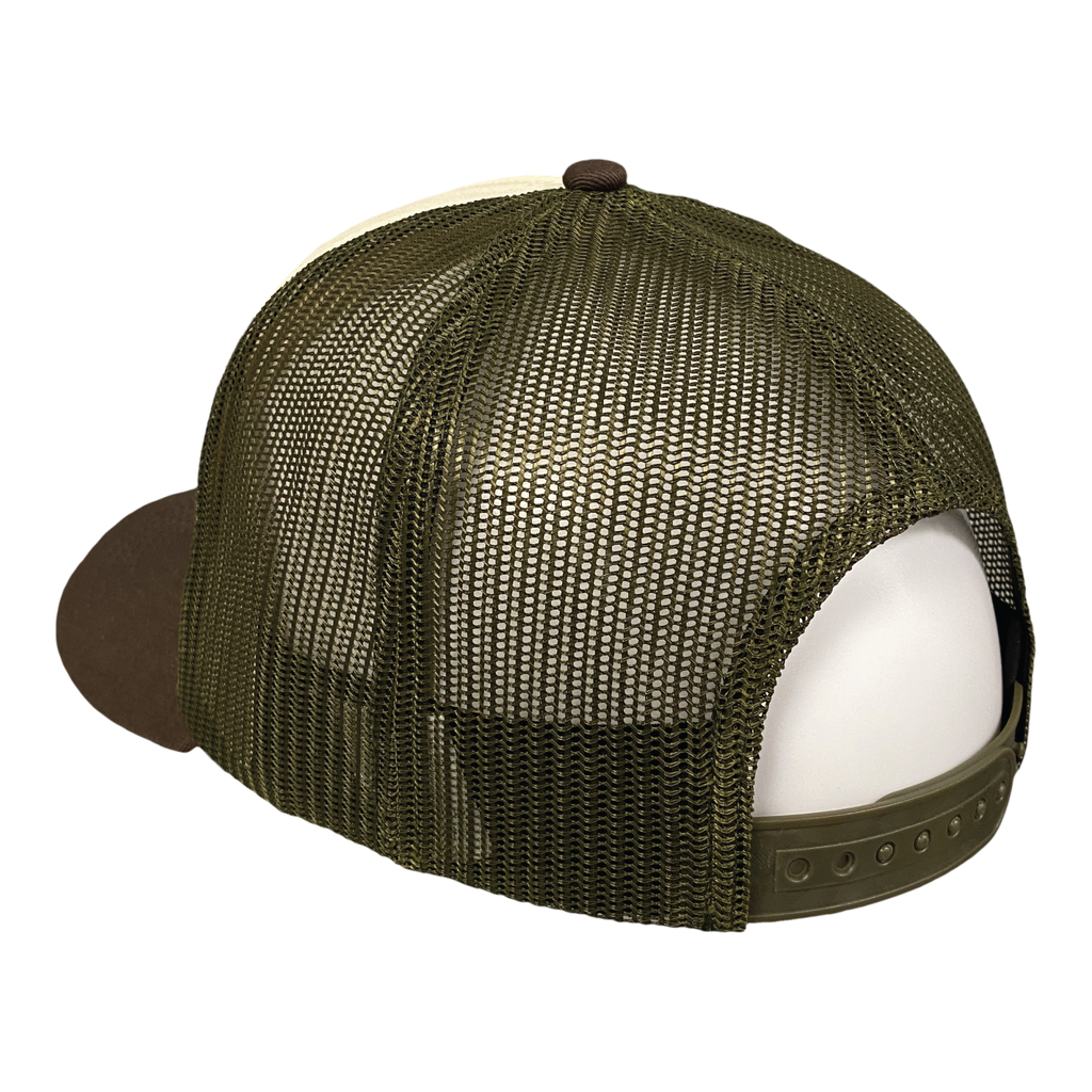Patch Trucker Cap | Tan/Brown